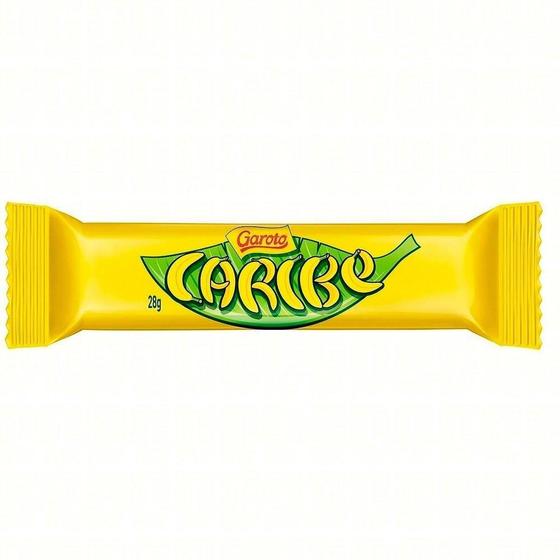 Imagem de Chocolate Garoto Caribe com Banana 28g Embalagem com 30 Unidades