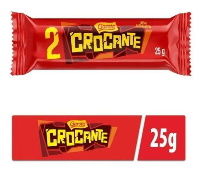 Chocolate Garoto Crocante 25g Garoto Chocolate / Barra de Chocolate