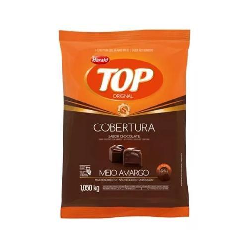 Imagem de Chocolate Gotas Cobertura Top 1/2 Amargo Harald 1kg (2 Pcts)