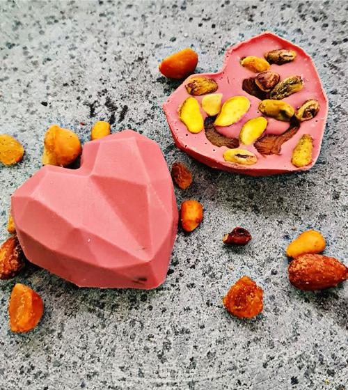 Imagem de Chocolate Gourmet Rubi Belga em Formato de Coração