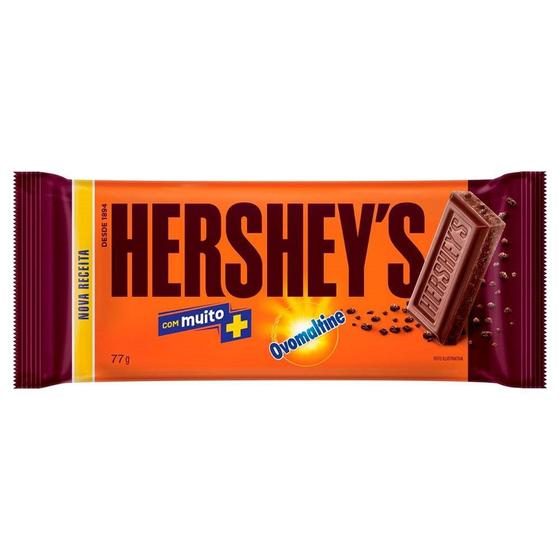 Imagem de Chocolate Hershey's ao Leite com Ovomaltine 77g - Embalagem com 18 Unidades