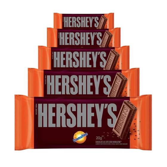 Imagem de Chocolate Hersheys Ovomaltine, 5 Barras 20g