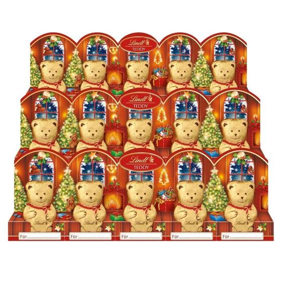 Imagem de Chocolate Importado, Lindt, 15 Ursinhos Teddy De 10G