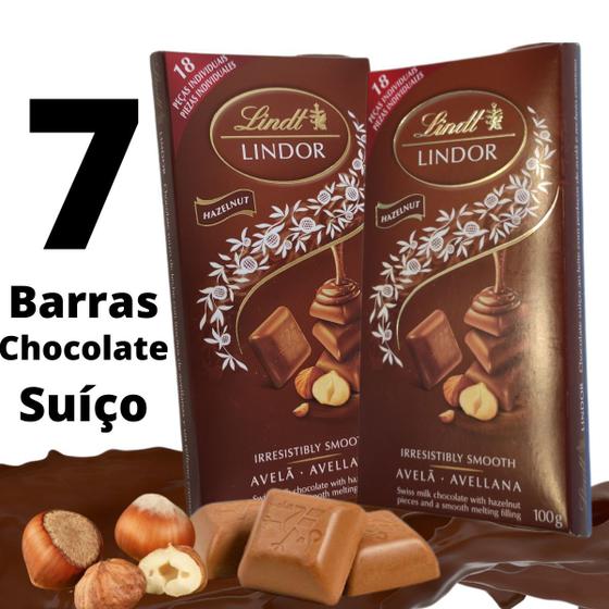 Imagem de Chocolate irresistível Lindt Singles Avelã 100g - 7Barras