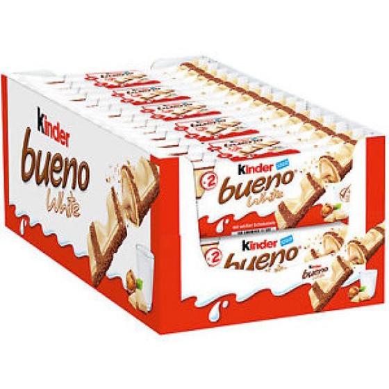 Imagem de chocolate Kinder bueno white(branco) 15 unidades