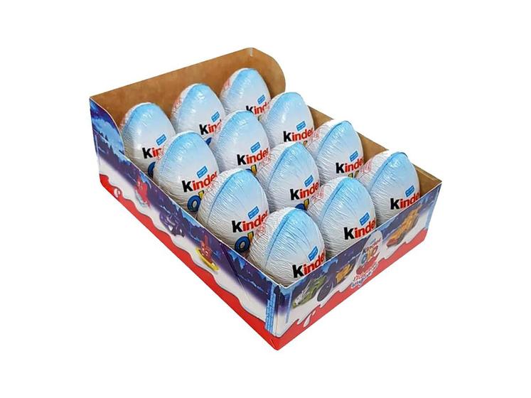 Imagem de Chocolate Kinder Ovo Menino Brinquedos 20g C/12un - Ferrero