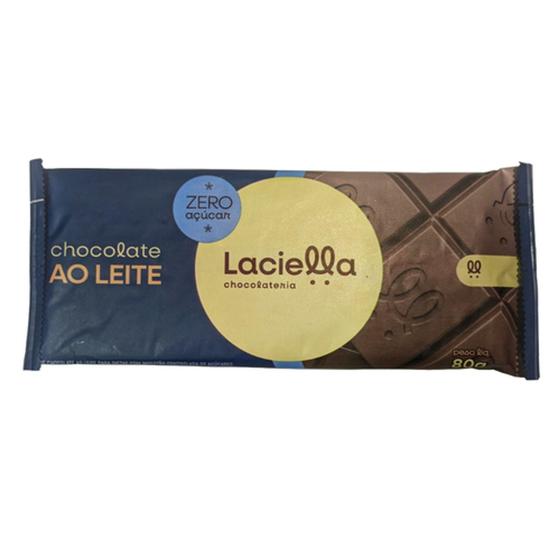 Imagem de Chocolate Laciella ao Leite Zero Açúcar 80g