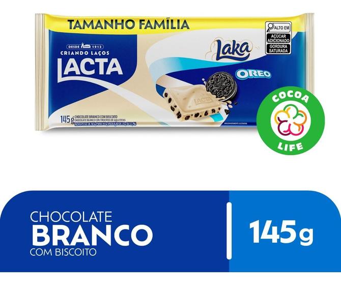 Imagem de Chocolate Lacta Laka Oreo 145g