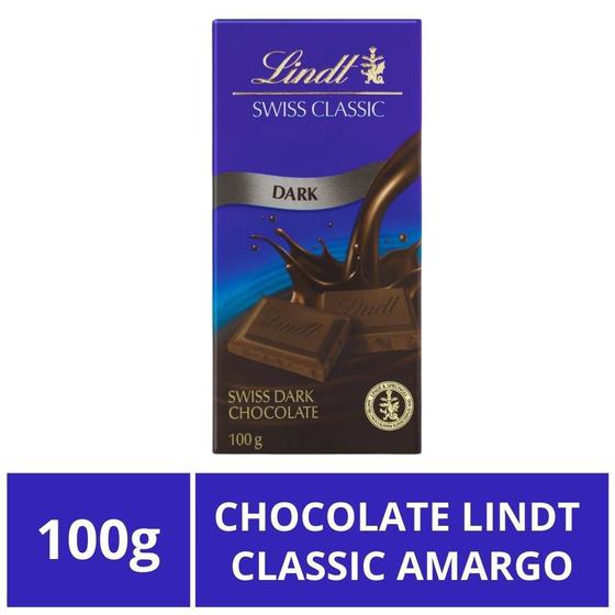 Imagem de Chocolate Lindt Classic, Amargo, Barra de 100g