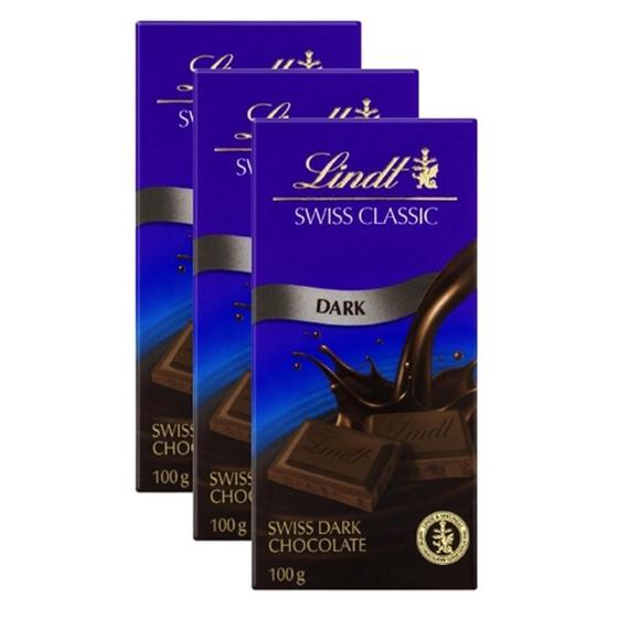 Imagem de Chocolate Lindt Classic Dark 100G (3 Unidades)