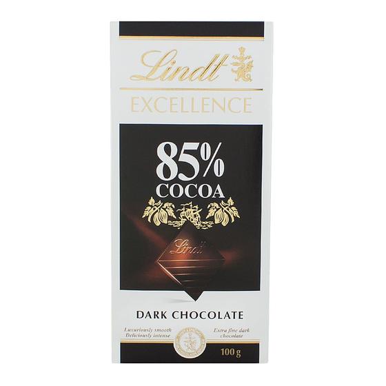 Chocolate Lindt Excellence 85 Cocoa Dark com 100g Chocolate / Barra