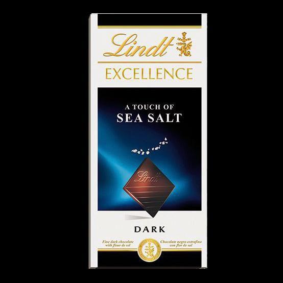 Chocolate Lindt Excellence Sea Salt Dark Chocolate 100g Chocolate