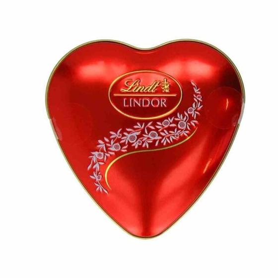 Imagem de Chocolate Lindt Lindor Lata Coração 50g - Importado Suíça