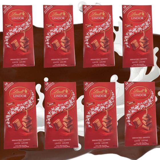 Imagem de Chocolate Lindt Lindor Singles Milk 100g Kit com 5