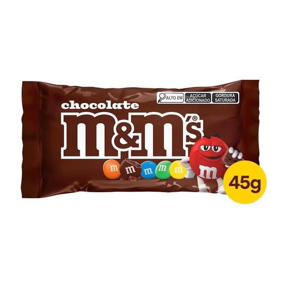 Imagem de Chocolate M&M Chocolate ao Leite Sachê 45g - Embalagem com 18 unidades