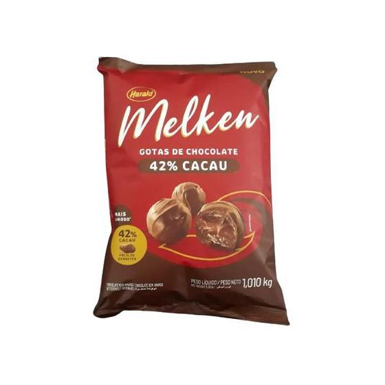 Imagem de Chocolate Melken gotas de chocolate 42% 1,010kg Harald
