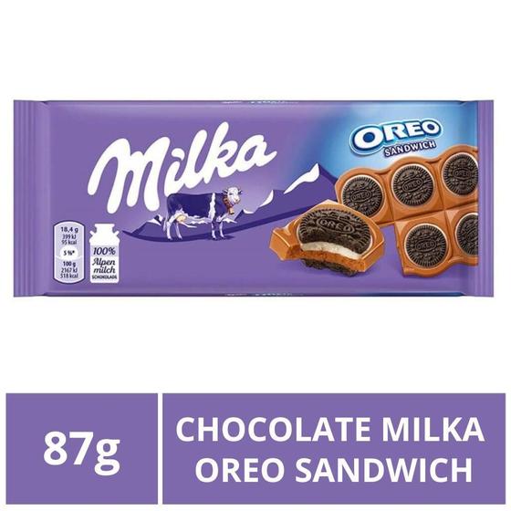 Imagem de Chocolate Milka, Barra 87G, Oreo Sandwich