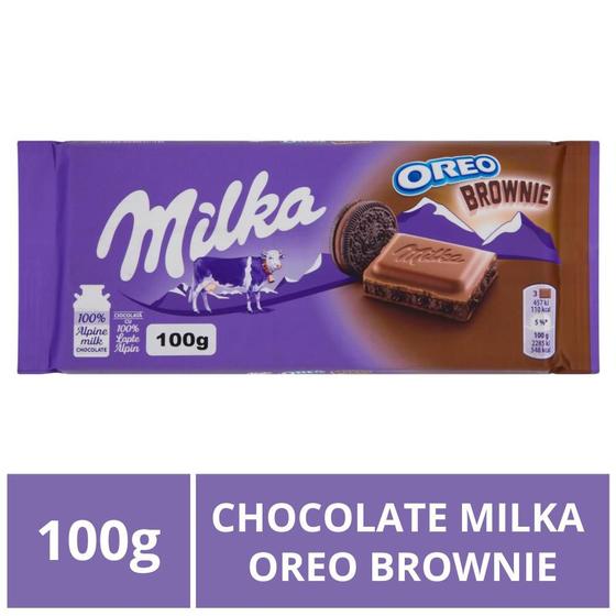 Imagem de Chocolate Milka, Oreo Brownie, Barra 100g