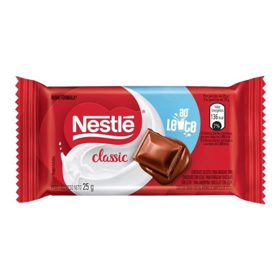 Imagem de Chocolate Nestlé Classic ao Leite 25g - Embalagem com 22 Unidades