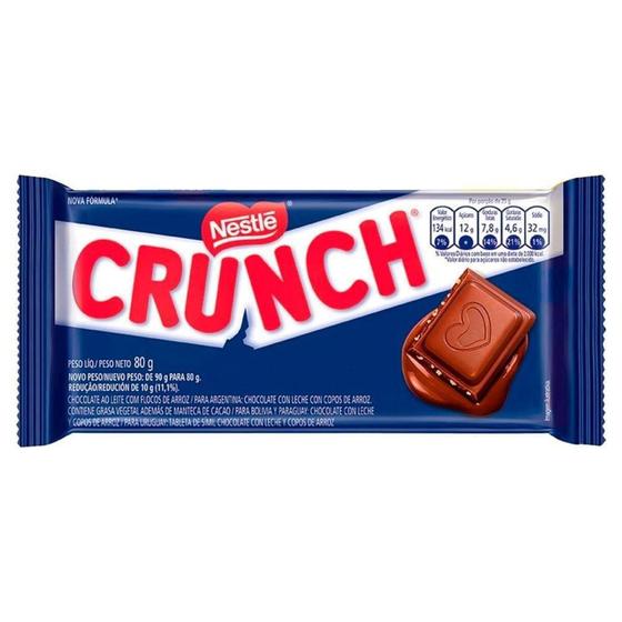 Imagem de Chocolate Nestlé Crunch 80g - Embalagem com 16 Unidades