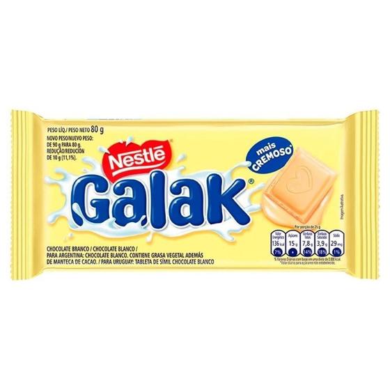 Imagem de Chocolate Nestlé Galak 80g - Embalagem com 16 Unidades