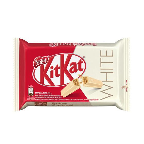 Chocolate Nestlé Kit Kat White 41,5g Menor preço em Chocolate Nestlé Kit Kat White 41,5g