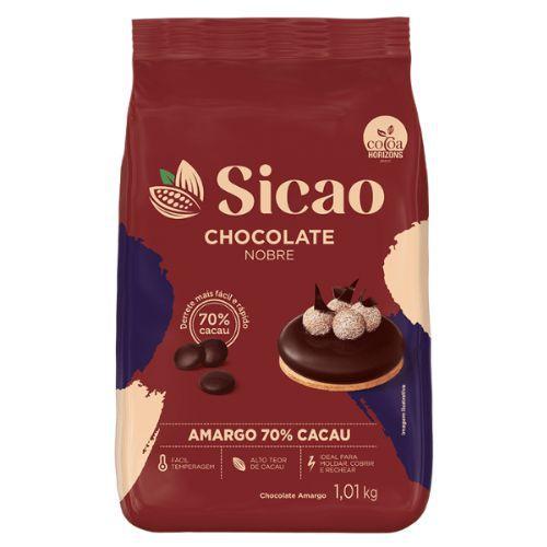Chocolate Nobre Amargo 70% Cacau Sicao 1,01 Kg Menor preço em Chocolate Nobre Amargo 70% Cacau Sicao 1,01 Kg