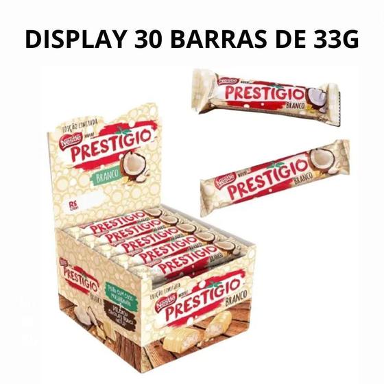 Imagem de Chocolate Prestigio Branco Nestlé Display 30 Barrinhas De33G