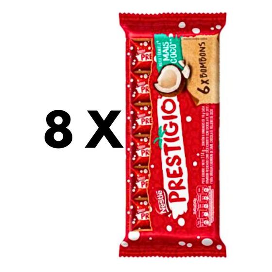 Imagem de Chocolate Prestígio Flowpack NESTLÉ 114g - 8 pct c/ 6un Cada