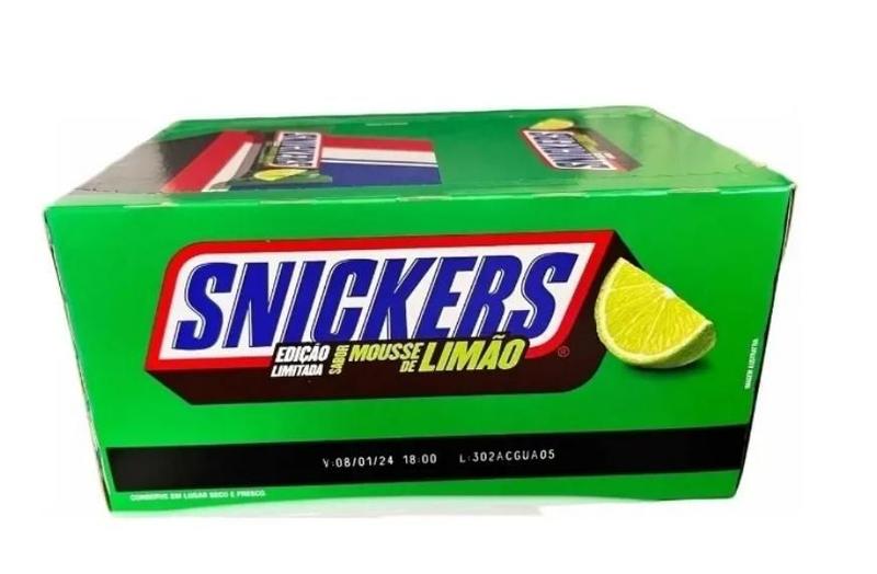 Chocolate Snickers Mousse de limão Caixa Com 20 Unids - Mars ...