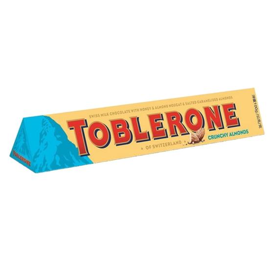 Chocolate Suíço Toblerone Crunchy Almonds Suíça 1 Un 100gr Menor preço em Chocolate Suíço Toblerone Crunchy Almonds Suíça 1 Un 100gr
