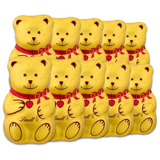 Imagem de Chocolate Suíço Urso Teddy De Natal Kit 10Un Lindt 40G