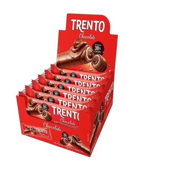 Imagem de Chocolate Trento Wafer Chocolate 32g - Embalagem com 16 Unidades