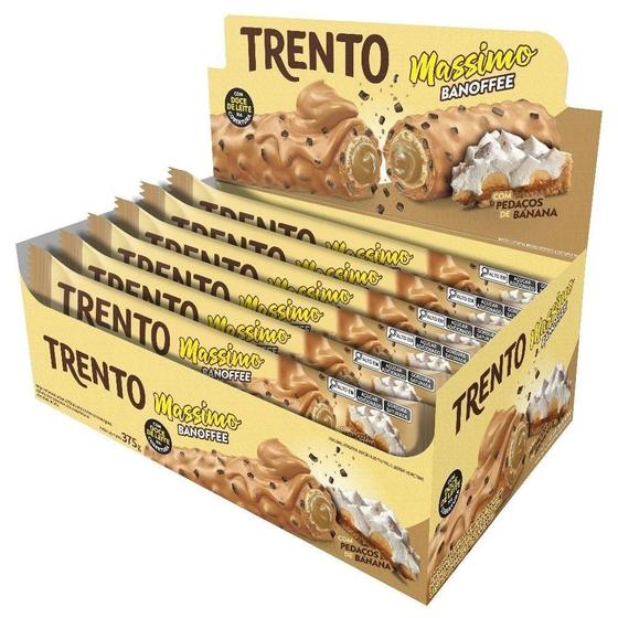 Imagem de Chocolate Trento Wafer Massimo Banoffee 25g - Embalagem com 15 Unidades