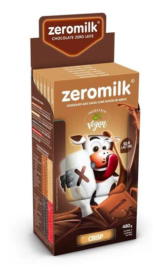 Imagem de Chocolate Zeromilk 40%  Cacau Crisp  - Display 6x80g