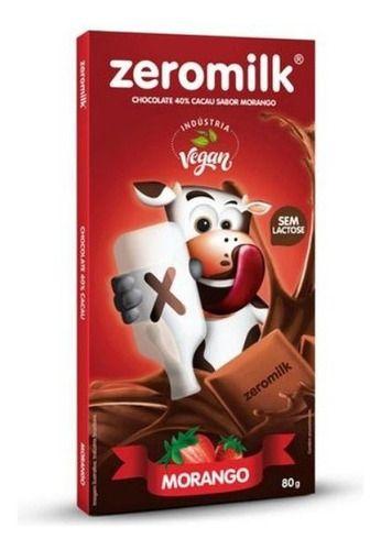 Imagem de Chocolate Zeromilk Morango Zero Lactose 80g