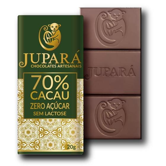 Imagem de Chocolates Jupará 70% Cacau - Zero Açúcar 42 Unidades