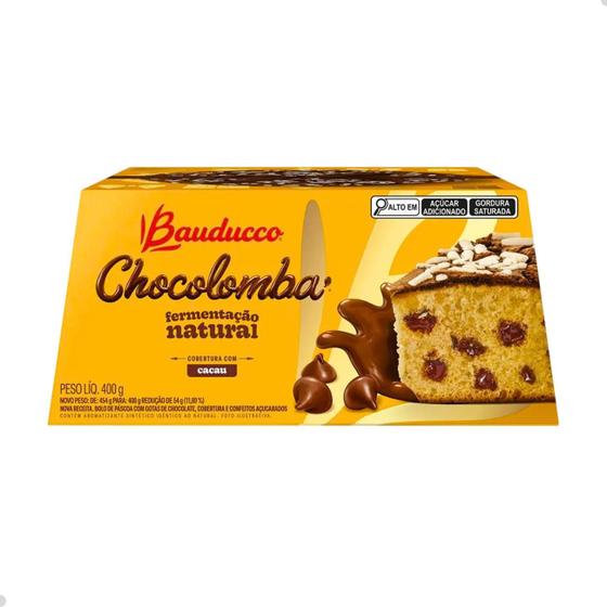 Imagem de Chocolomba Pascal Gotas De Chocolate Bauducco 400g