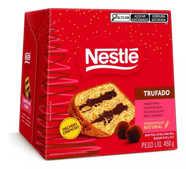 Imagem de Chocotone Trufado Chocolate Meio Amargo Nestlé 450g