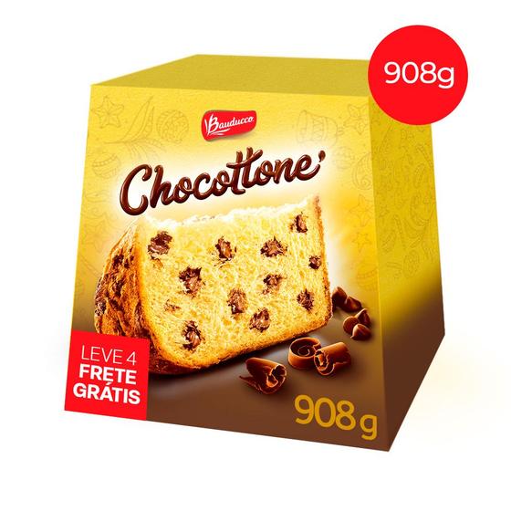 Chocottone Bauducco 908g Menor preço em Chocottone Bauducco 908g