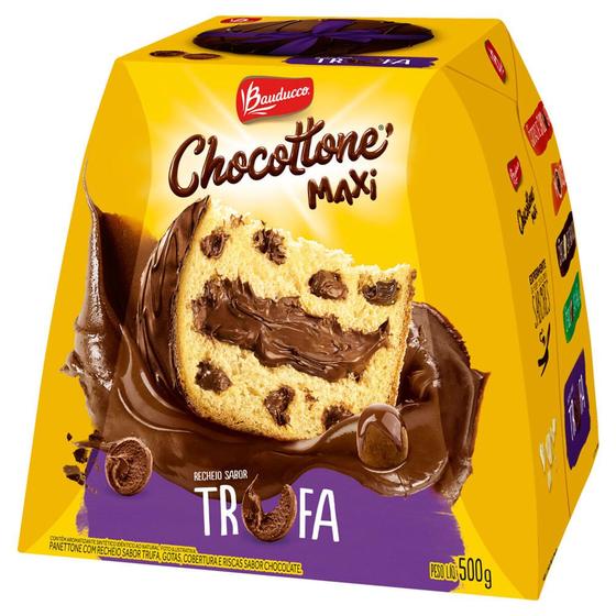 Chocottone Bauducco Trufa 500g Menor preço em Chocottone Bauducco Trufa 500g