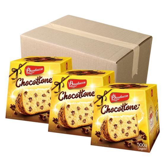 Chocottone Gotas Chocolate Bauducco Kit Atacado Natal 6 Caixas 500g Menor preço em Chocottone Gotas Chocolate Bauducco Kit Atacado Natal 6 Caixas 500g