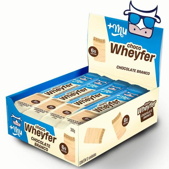 Imagem de ChocoWheyfer 25g Caixa com 12 Un Chocolate Branco MaisMu