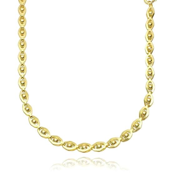 Imagem de Choker Esferas Com Zircônia Delicada 40cm Colar Fecho Tradicional Banhado a Ouro 18k