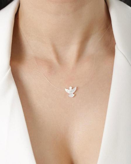 Choker Espírito Santo madrepérola fio nylon