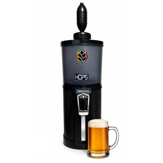 Chopeira Portátil 2,8 Litros Torre Chopp Refrigerada A Gelo Cerveja Gelada