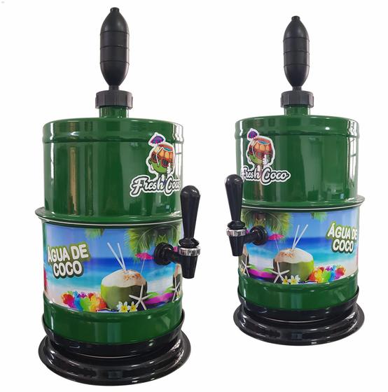 Imagem de Chopeira Portatil A Gelo Agua de Coco + Base Giratoria Não Eletrica Modelo Especial