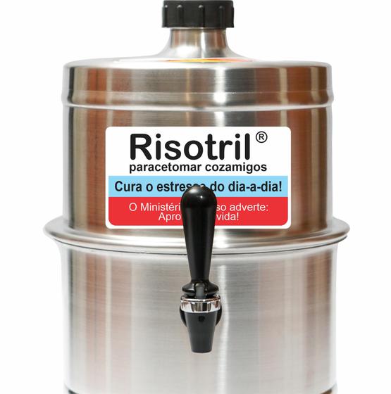 Imagem de Chopeira Portatil A Gelo Aluminio Risotril 5.1lt Não Elétrica