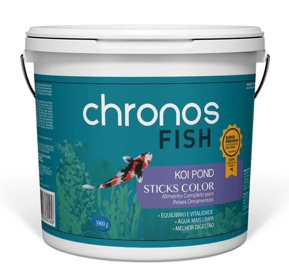 Imagem de Chronos Fish Koi Pond Sticks Color 3,900Kg