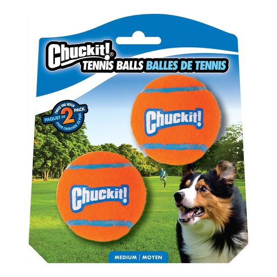 Imagem de Chuckit! Bola de Tênis Média para Cães (9 a 27 kg) - Pacote com 2